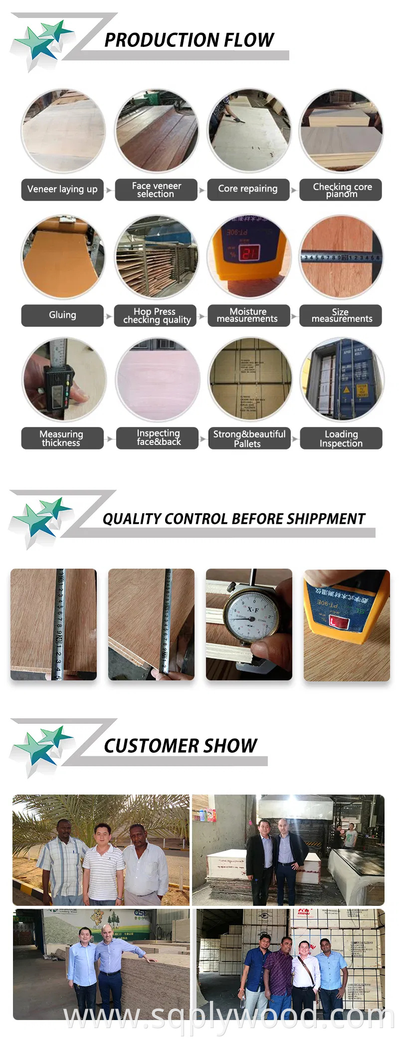 18mm Wood Grain Melamine Paper Plywood